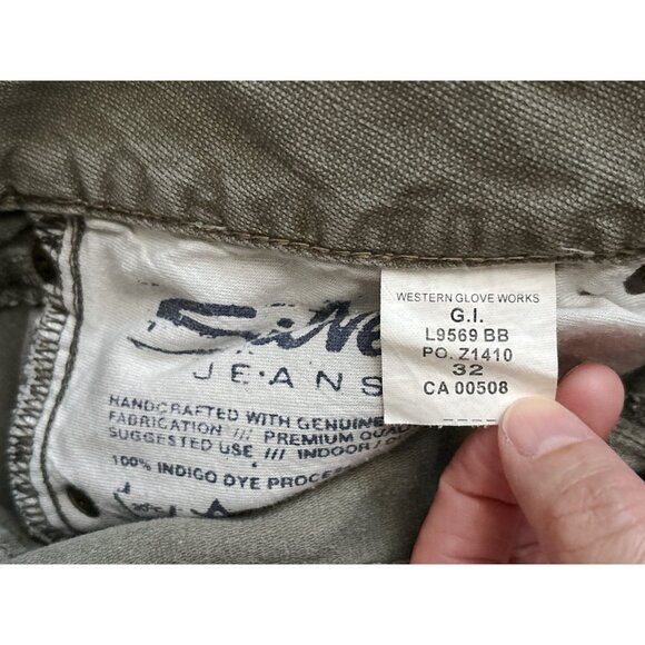 SILVER JEANS Womens Size 32 Olive Green GI Distressed Low Rise Bermuda Shorts - Picture 7 of 8